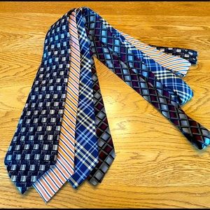 Four adult neck ties.